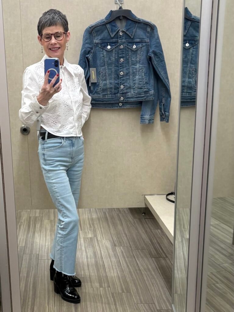 DKNY cropped blouse